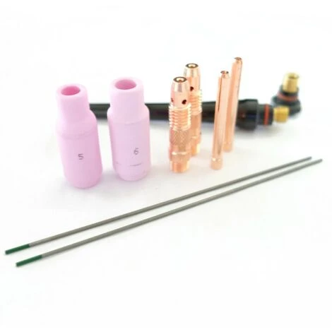 AWELCO Torche Tig à Valve 17V Connecteur 10/25 + Accessoires Kit De Démarrage 2 AWELCO Torche Tig à Valve 17V Connecteur 10/25 + Accessoires Kit De Démarrage – Image 2