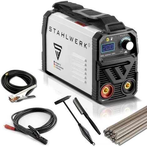 STAHLWERK ARC 200 MD IGBT - Machine à Souder DC MMA / Lift-TIG Avec 200 Ampères Très Compacte, Garantie* Du Fabricant De 7 Ans 3 STAHLWERK ARC 200 MD IGBT - Machine à Souder DC MMA / Lift-TIG Avec 200 Ampères Très Compacte, Garantie* Du Fabricant De 7 Ans – Image 3