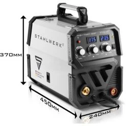 STAHLWERK MIG MAG 175 ST IGBT- équipement Complet - Machine à Souder MIG MAG Sous Gaz Protecteur Avec 175 A, Fil Fourré FLUX Adapté, Avec MMA E-hand, Blanc, 7 Ans De Garantie -Soudure à larc Sales Store 23625657 3