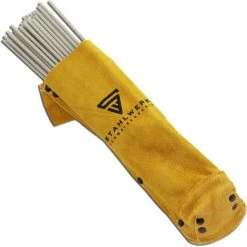 STAHLWERK Pochette D'électrodes/Étuis Pour électrodes Et Baguettes De Soudage En Cuir Véritable Résistant à La Chaleur Et Au Feu