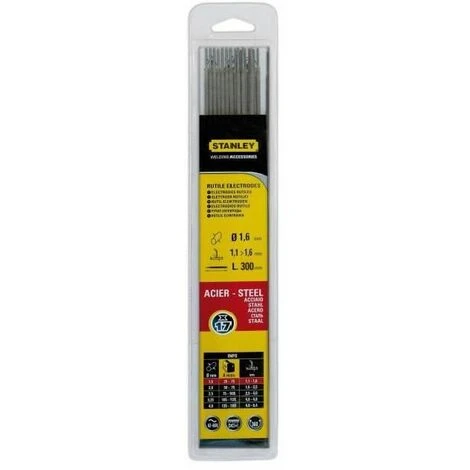 Stanley 460716 Electrode Acier Diamètre 1,6 Mm 17 Pièces 2 Stanley 460716 Electrode Acier Diamètre 1,6 Mm 17 Pièces – Image 2