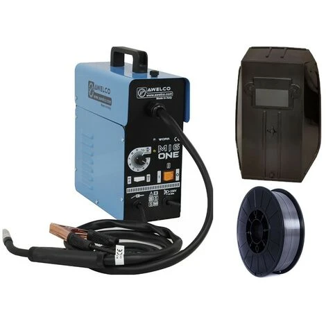 Poste à Souder MIG NO GAS AWELCO Mig One + Fil Fourré + Accessoires Masque 2 Poste à Souder MIG NO GAS AWELCO Mig One + Fil Fourré + Accessoires Masque – Image 2