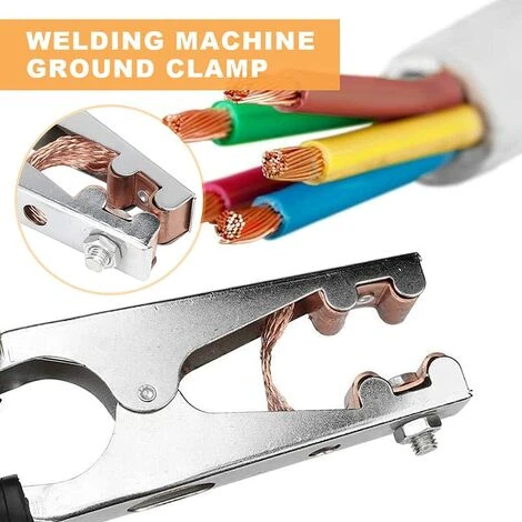 GUAZHUNIFR Pince De Masse Pour Soudure à L'arc,Pince De Masse, Pince De Masse Soudure, Pince De Masse Laiton, Fabriqué En Fer, Durable, Sûr Et Stable, Confortable à Tenir, Adapté Au Soudage électrique Guazhuni(500A) 3 GUAZHUNIFR Pince De Masse Pour Soudure à L'arc,Pince De Masse, Pince De Masse Soudure, Pince De Masse Laiton, Fabriqué En Fer, Durable, Sûr Et Stable, Confortable à Tenir, Adapté Au Soudage électrique Guazhuni(500A) – Image 3