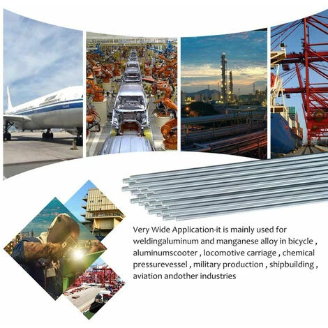 SUPERSELLER Fil à Souder Pour Fer 20 Pièces En Aluminium Baguettes De Soudage Noyau Solide Aucun Flux Requis Résistance à La Corrosion à Faible Point De Fusion, 250x1.6mm - 250x1.6mm 2 SUPERSELLER Fil à Souder Pour Fer 20 Pièces En Aluminium Baguettes De Soudage Noyau Solide Aucun Flux Requis Résistance à La Corrosion à Faible Point De Fusion, 250x1.6mm - 250x1.6mm – Image 2