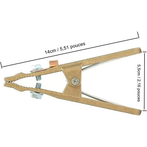 Pince De Masse Soudure 300A Mâchoire Lourde En Laiton Pince De Terre Soudure Pour Poste De Soudage Welder Macaron 2 Pince De Masse Soudure 300A Mâchoire Lourde En Laiton Pince De Terre Soudure Pour Poste De Soudage Welder Macaron – Image 2
