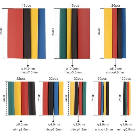 Ensemble De Boîtiers De Fils électriques, Bornes à Sertir De 350 PCS Connecteurs à Bout à Bout + 328 Tubes De Thermo-rétraction (678pcs)Macaron 4 Ensemble De Boîtiers De Fils électriques, Bornes à Sertir De 350 PCS Connecteurs à Bout à Bout + 328 Tubes De Thermo-rétraction (678pcs)Macaron – Image 4