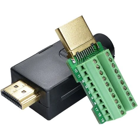 Connecteur HDMI Mâle Avec Plaque De Soudage Adaptateur De Prise Vers Bloc Bornier Connecteur De Soudure Sans Rupture Avec Coque En Plastique Macaron 1 Connecteur HDMI Mâle Avec Plaque De Soudage Adaptateur De Prise Vers Bloc Bornier Connecteur De Soudure Sans Rupture Avec Coque En Plastique Macaron