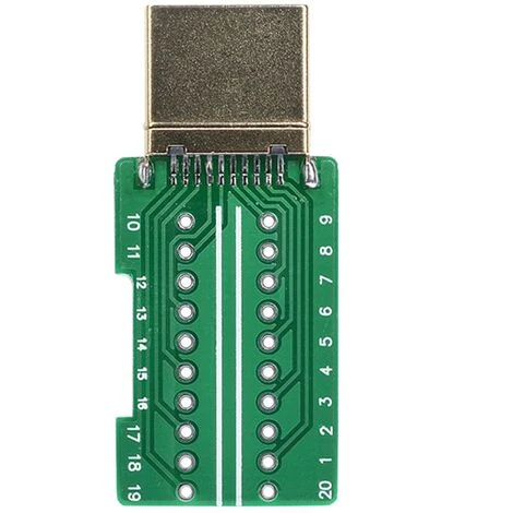 Connecteur HDMI Mâle Avec Plaque De Soudage Adaptateur De Prise Vers Bloc Bornier Connecteur De Soudure Sans Rupture Avec Coque En Plastique Macaron 4 Connecteur HDMI Mâle Avec Plaque De Soudage Adaptateur De Prise Vers Bloc Bornier Connecteur De Soudure Sans Rupture Avec Coque En Plastique Macaron – Image 4