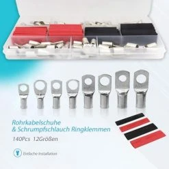 Cosses De Câble En Cuivre étamé, Cosses De Câble, Connecteurs à Sertir, 140 Pièces Cosses à Anneau Pour Gaine Thermorétractable Macaron 7 Cosses De Câble En Cuivre étamé, Cosses De Câble, Connecteurs à Sertir, 140 Pièces Cosses à Anneau Pour Gaine Thermorétractable Macaron -Soudure à larc Sales Store 53106891 3