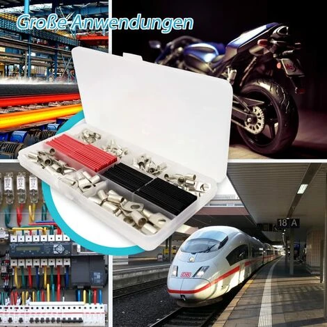 Cosses De Câble En Cuivre étamé, Cosses De Câble, Connecteurs à Sertir, 140 Pièces Cosses à Anneau Pour Gaine Thermorétractable Macaron 5 Cosses De Câble En Cuivre étamé, Cosses De Câble, Connecteurs à Sertir, 140 Pièces Cosses à Anneau Pour Gaine Thermorétractable Macaron – Image 5