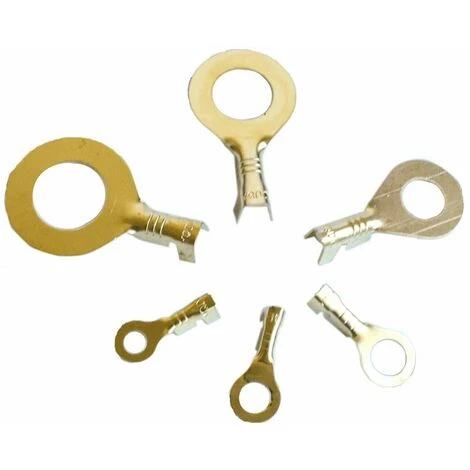 Cosses De Fil électrique Oeillet Cosses à Sertir Anneau En Laiton Cosses De Fil Trou Pour Les Yeux Fil De Cuivre Connecteur à Sertir Kit De Bornes De Fil Macaron 2 Cosses De Fil électrique Oeillet Cosses à Sertir Anneau En Laiton Cosses De Fil Trou Pour Les Yeux Fil De Cuivre Connecteur à Sertir Kit De Bornes De Fil Macaron – Image 2