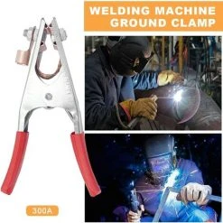 Pince De Masse Pince De Masse Laiton, Fabriqué En Fer, Durable, Sûr Et Stable, Confortable à Tenir, Adapté Au Soudage électrique (300A)Macaron -Soudure à larc Sales Store 53106912 5