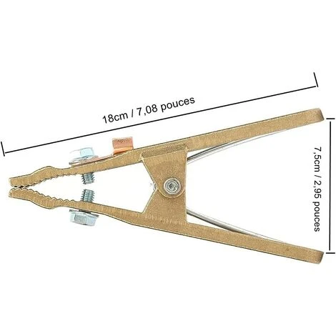 Pince De Masse Soudure, 500A Mâchoire Lourde En Laiton, Pince De Terre De Soudage Pour Poste De Soudage Welder (500A)Macaron 2 Pince De Masse Soudure, 500A Mâchoire Lourde En Laiton, Pince De Terre De Soudage Pour Poste De Soudage Welder (500A)Macaron – Image 2