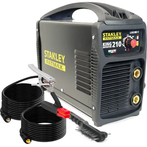 Poste à Souder INVERTER STANLEY FATMAX KING 210 PRO 100% Duty Cycle MMA Electrodes Acier Inox Fonte Basiques 1.6 à 5 Mm 1 Poste à Souder INVERTER STANLEY FATMAX KING 210 PRO 100% Duty Cycle MMA Electrodes Acier Inox Fonte Basiques 1.6 à 5 Mm