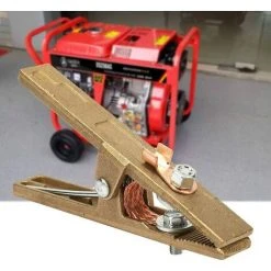 FLYME Pinces De Mise à La Terre De Soudage, En Laiton Pinces Pour Câbles De Mise à La Terre Pinces Pour La Construction De Machines à Souder (300 A) -Soudure à larc Sales Store 57882252 3