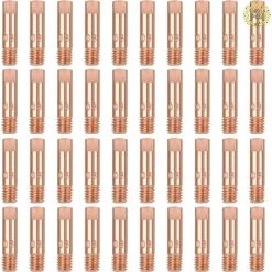 IRISFR Lilaris 40PCS Buse Mig 0,8, Embouts De Contact De Buse De Soudage 15AK MIG/MAG Ensemble De Support De Connecteur De Gaz 0,8 Pour Consommables De Torche De Soudage