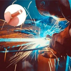 IRISFR Lilaris 40PCS Buse Mig 0,8, Embouts De Contact De Buse De Soudage 15AK MIG/MAG Ensemble De Support De Connecteur De Gaz 0,8 Pour Consommables De Torche De Soudage -Soudure à larc Sales Store 58807778 5