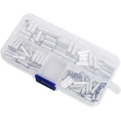 CHANCEY Connecteurs Bout à Bout Non Isolés,SEMAket Paquet De 200 Kit De Terminaison De Sertissage De Câble De Virole De FilTransparent Sans Soudure 22-18AWG 16-14AWG 12-10AWG Avec Boîte De Rangement -Soudure à larc Sales Store 60154979 5