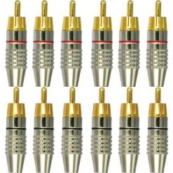 MACARON RCA Connecteur Male,Connecteurs Audio Vidéo RCA,RCA Terminal Connecteur Audio,RCA Connecteur à Sans Soudure,Connecteurs RCA Plug Jack（16pcs）LO-Ron