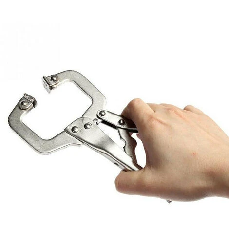 MACARON Lot De 2 Colliers De Serrage De Avec Patins Pivotants En Acier Pince étau De Soudage(170*85*15mm)LO-Ron 3 MACARON Lot De 2 Colliers De Serrage De Avec Patins Pivotants En Acier Pince étau De Soudage(170*85*15mm)LO-Ron – Image 3