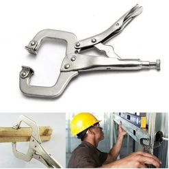 MACARON Lot De 2 Colliers De Serrage De Avec Patins Pivotants En Acier Pince étau De Soudage(170*85*15mm)LO-Ron 9 MACARON Lot De 2 Colliers De Serrage De Avec Patins Pivotants En Acier Pince étau De Soudage(170*85*15mm)LO-Ron -Soudure à larc Sales Store 61308317 5