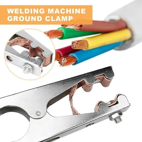 TINOR Pince De Masse, Pince Soudure, 1 Pince De Terre De Soudage, Fait De Fer + Laiton, Solide Et Durable, Matériel De Soudage Professionnel, Pour La Plupart Des Machines à Souder (500A) 3 TINOR Pince De Masse, Pince Soudure, 1 Pince De Terre De Soudage, Fait De Fer + Laiton, Solide Et Durable, Matériel De Soudage Professionnel, Pour La Plupart Des Machines à Souder (500A) – Image 3