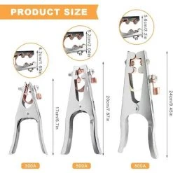 TINOR Pince De Masse, Pince Soudure, 1 Pince De Terre De Soudage, Fait De Fer + Laiton, Solide Et Durable, Matériel De Soudage Professionnel, Pour La Plupart Des Machines à Souder (500A) 9 TINOR Pince De Masse, Pince Soudure, 1 Pince De Terre De Soudage, Fait De Fer + Laiton, Solide Et Durable, Matériel De Soudage Professionnel, Pour La Plupart Des Machines à Souder (500A) -Soudure à larc Sales Store 65723897 5