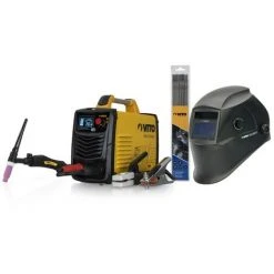 Poste A Souder Inverter Combiné ARC TIG 200A Torche TIG +12 Baguettes Ø 2.5 Mm + Cagoule Automatique + Mallette Luxe VITO