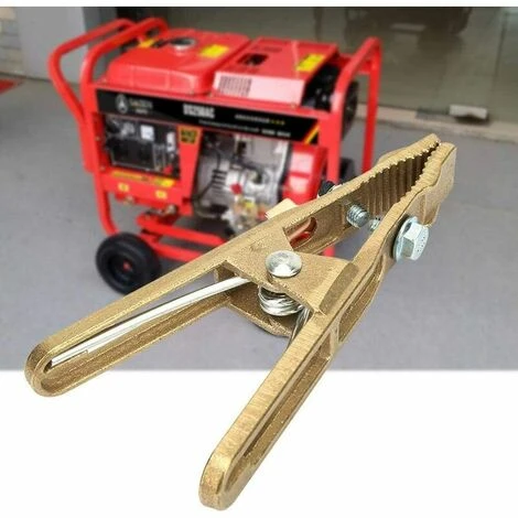 FLYME Laiton Pince De Masse, Pince De Terre à Souder Pour Souduremise à La Terre De Câble Pour La Machine De Soudure (260A) 2 FLYME Laiton Pince De Masse, Pince De Terre à Souder Pour Souduremise à La Terre De Câble Pour La Machine De Soudure (260A) – Image 2