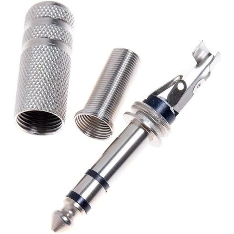 5pcs Jack Prise Jack 6,35mm Male à Souder Stéréo Fiche Male Connecteur Soudure 100% Métal,Yeurié 2 5pcs Jack Prise Jack 6,35mm Male à Souder Stéréo Fiche Male Connecteur Soudure 100% Métal,Yeurié – Image 2